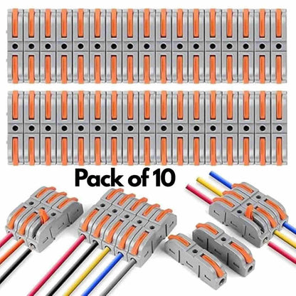 Lever Wire Cable Connectors Pack of 10