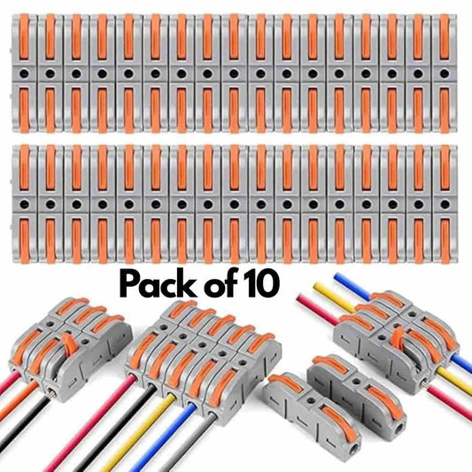Lever Wire Cable Connectors Pack of 10